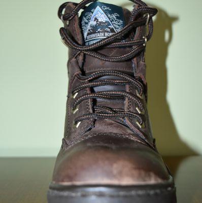 Mountain Horse Rider boots face and logo