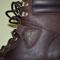 Mountain Horse Rider boots logo on leather strap