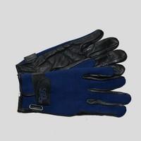 Gants equitation Like A Glove cuir néoprène bleus taille L